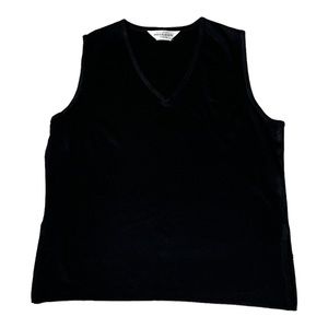 Exclusively Misook Women's Size Small Petite Black Sleeveless Tank Top